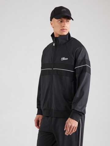 ELLESSE Кофта на молнии в Черный: спереди
