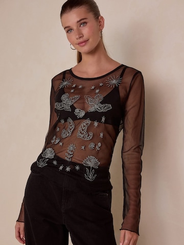 Next Shirt in Zwart: voorkant