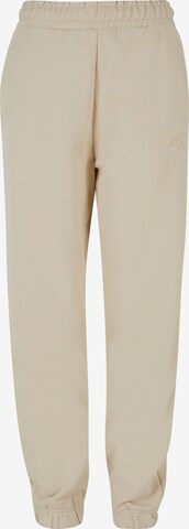 DEF Tapered Trousers in Beige: front