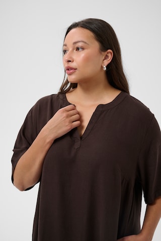 KAFFE CURVE Kleid 'KCmille' in Braun