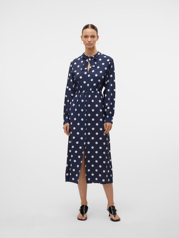 VERO MODA Платье-рубашка в Синий: спереди