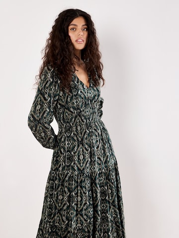 Apricot Dress 'Smock Waist Tiered' in Green