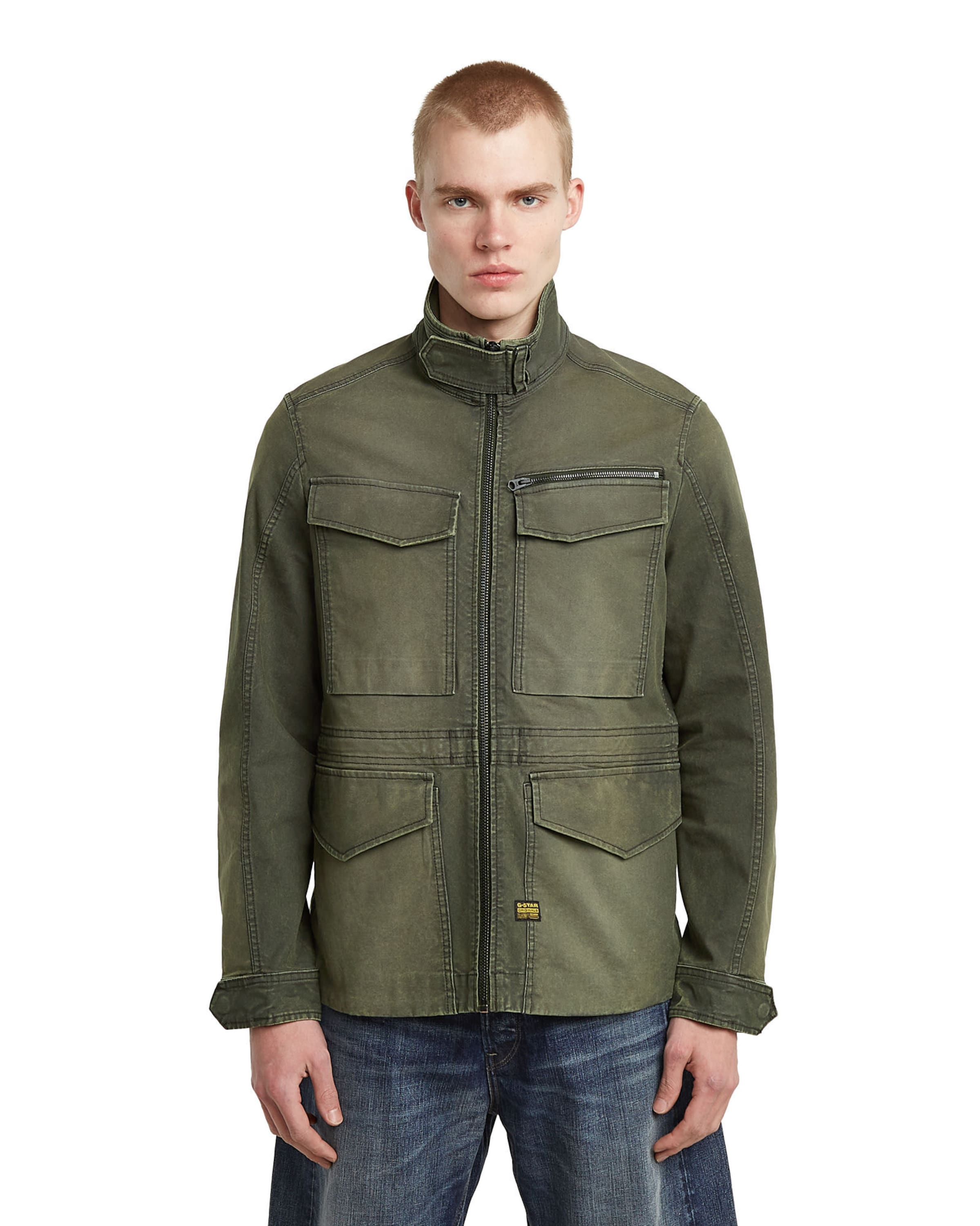 G-STAR Tussenjas in Groen: voorkant