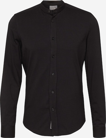 Chemise 'TAROK' DRYKORN en noir : devant