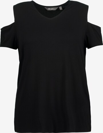 T-shirt Ulla Popken en noir : devant