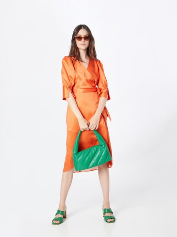 Closet London Dress in Orange