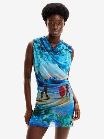 Desigual Zomerjurk 'M. Christian Lacroix' in Blauw: voorkant