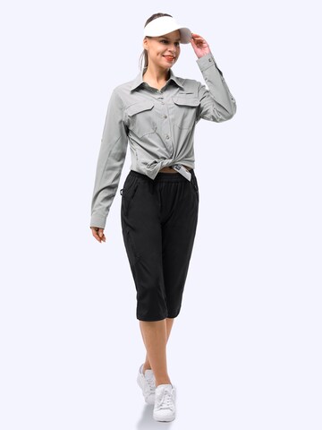 33,000ft Regular Outdoor Pants '33,000ft Women's 3/4 Golf Trousers Quick Dry UPF 50+ Shorts' in Black