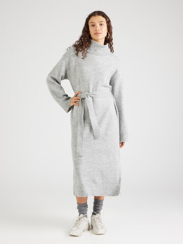VILA Knitted dress 'Rolfie' in Grey: front