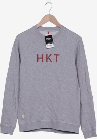 Hackett London Sweatshirt & Zip-Up Hoodie in M in Grey: front