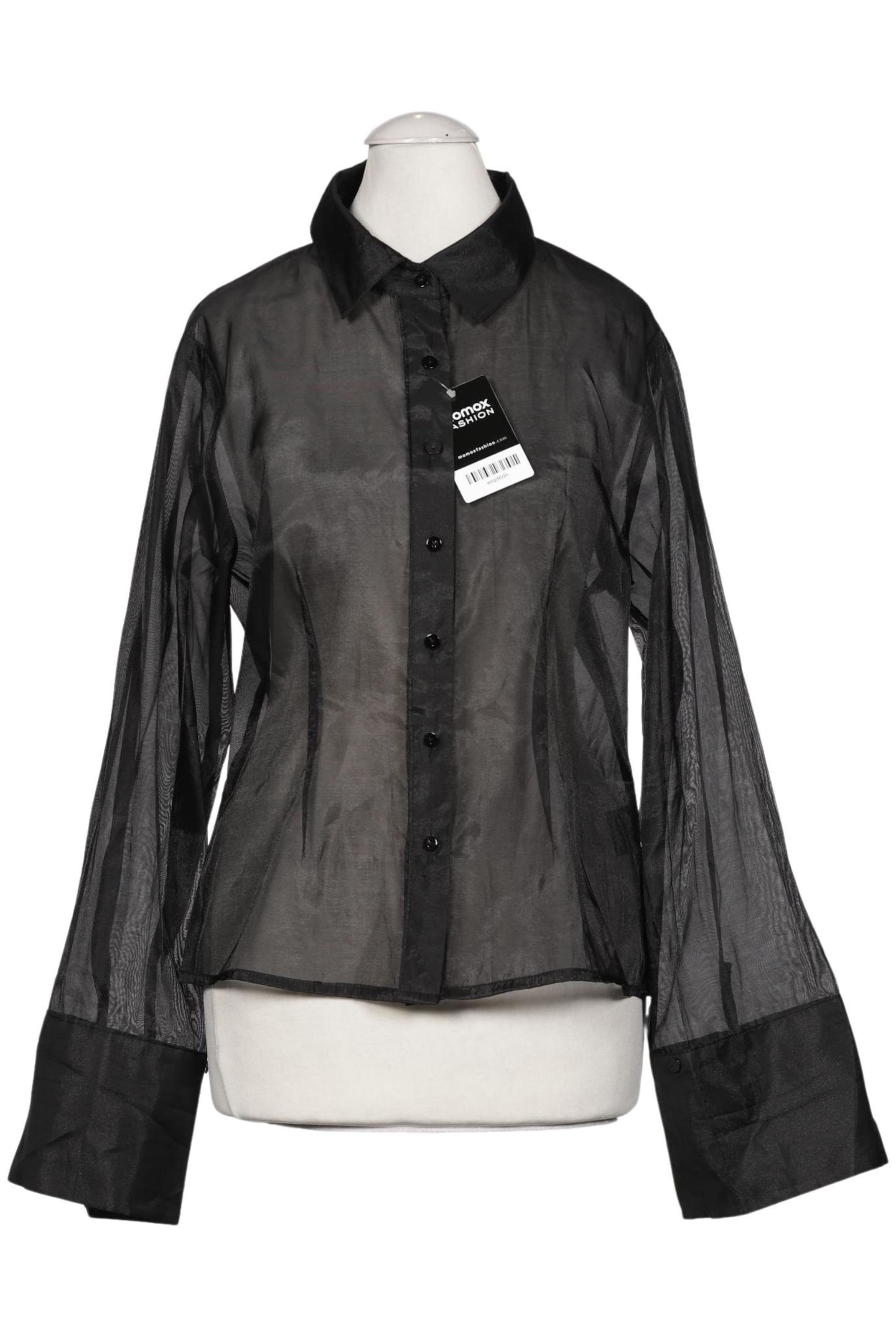 Neo Noir Bluse S in Schwarz: Vorderseite