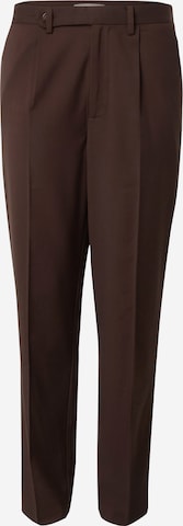 Pantaloni con piega frontale 'Luke ' di Guido Maria Kretschmer Men in marrone: frontale