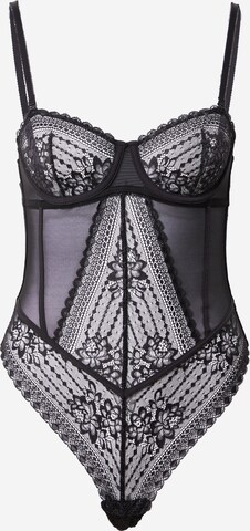 ETAM Bodysuit 'PANAMA' in Black: front