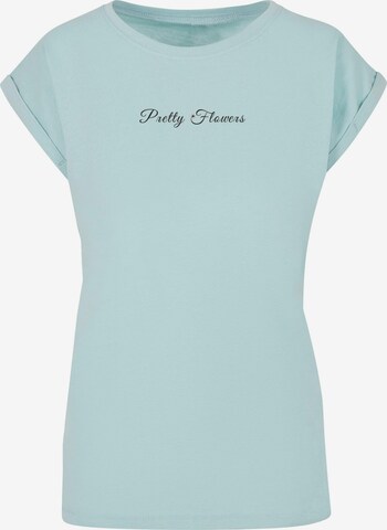 T-shirt 'Pretty Flowers' Merchcode en bleu : devant