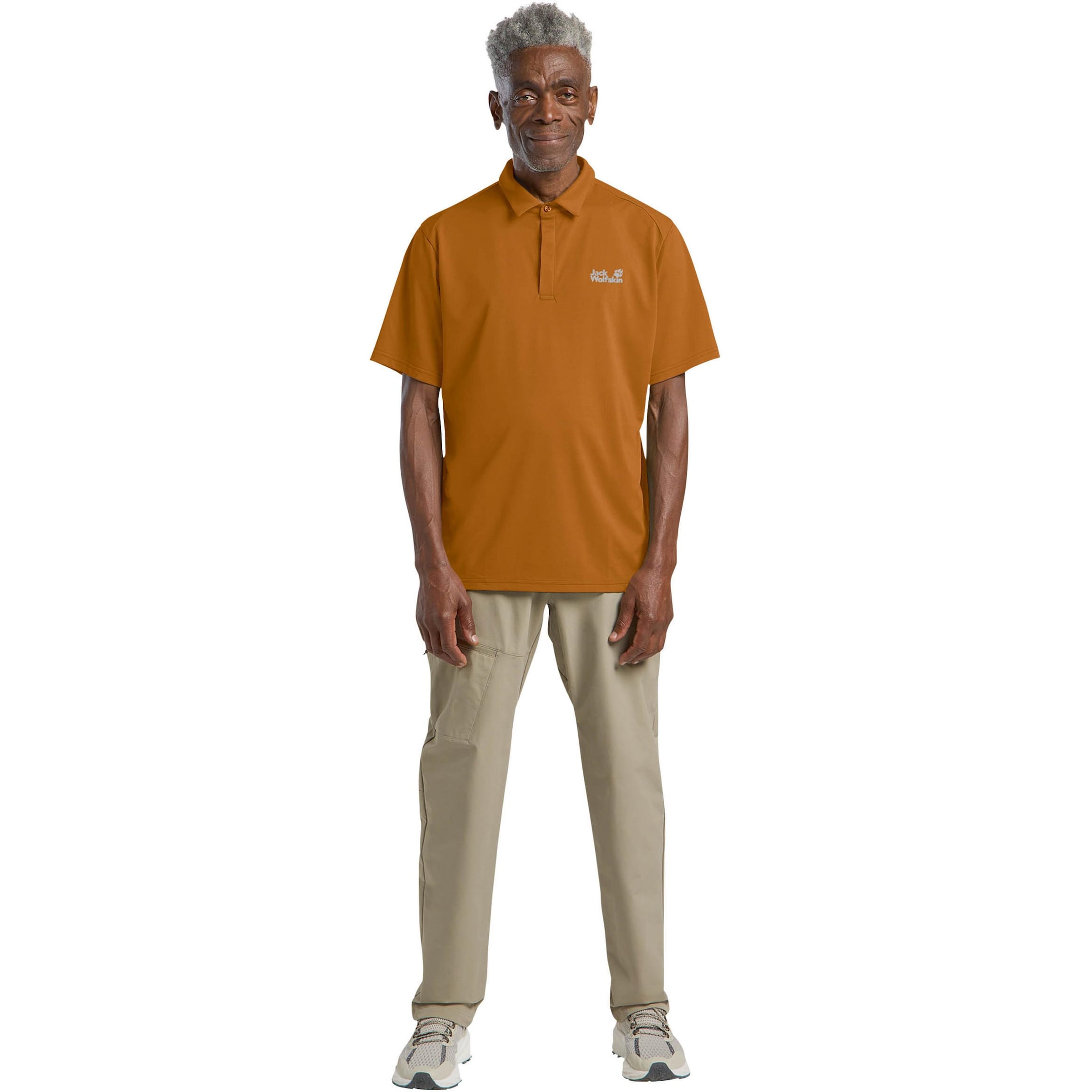 JACK WOLFSKIN Shirt 'Delgami' in Brown