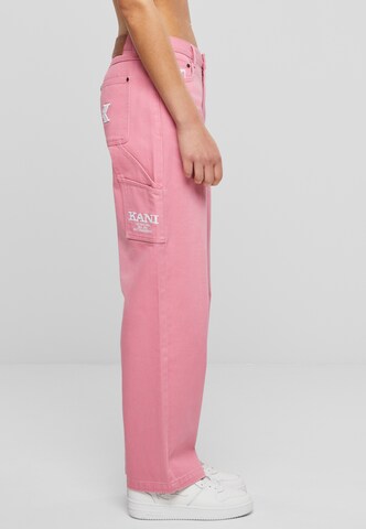 Loosefit Jeans cargo Karl Kani en rose