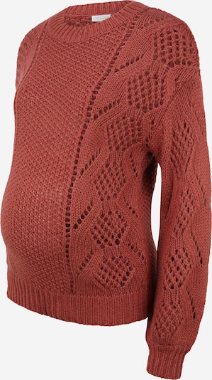 Pieces Maternity Pull-over 'PENELOPE' en rouge pastel, Vue avec produit