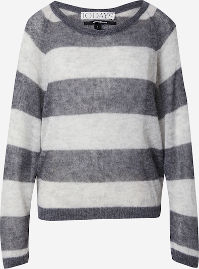 Megztinis iš 10Days, spalva – tamsiai pilka / balta, Prekių apžvalga