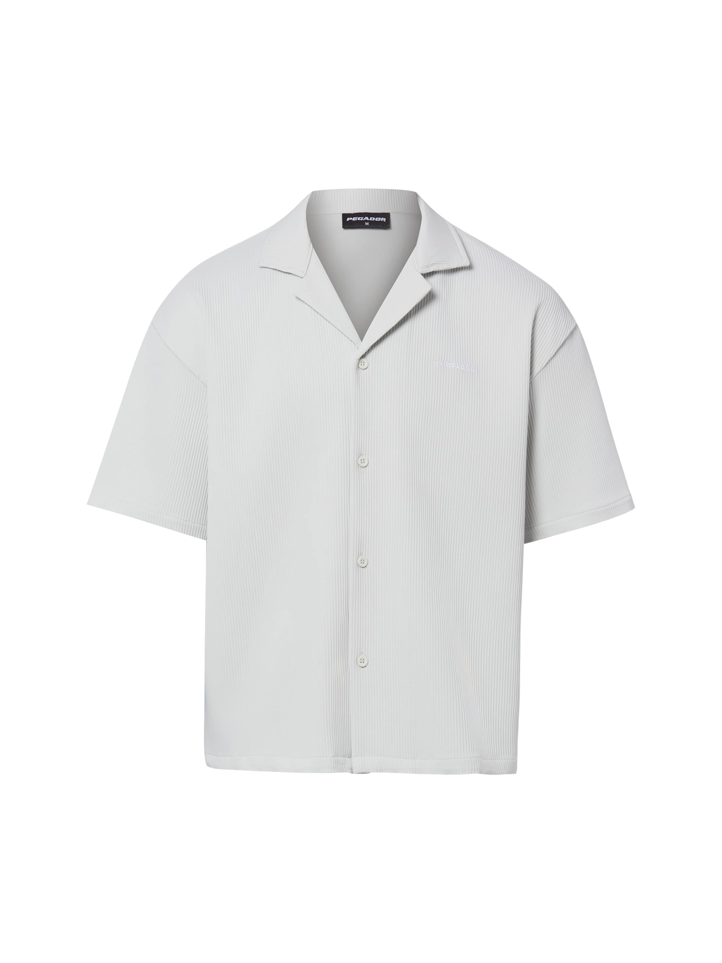 Pegador Comfort Fit Hemd ' Troy Plissee ' in Beige: Vorderseite