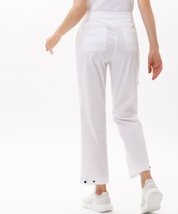 BRAX Regular Cargo Pants 'Jane' in White: back