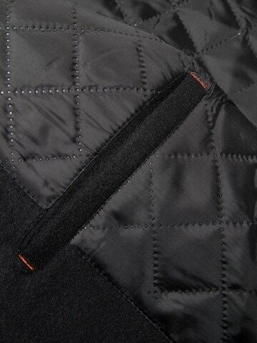 ALLTHEMEN Winterjas 'Gewebe' in Zwart