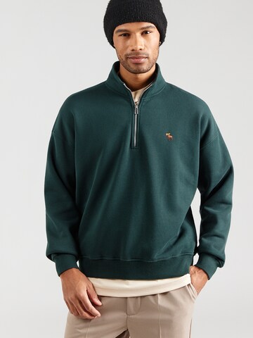 Abercrombie & Fitch Sweatshirt in Groen: voorkant
