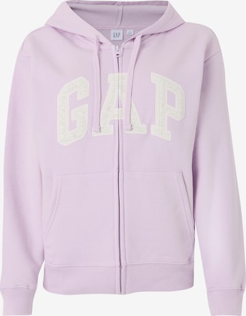 GAP Mikina 'HERITAGE' – fialová: přední strana