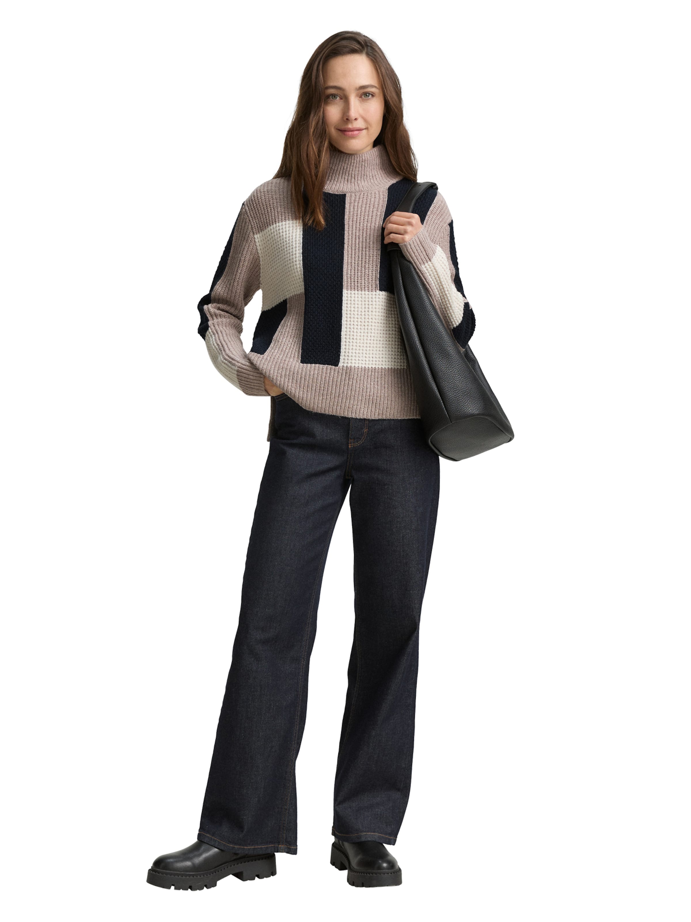 TOM TAILOR Sweter w kolorze szary