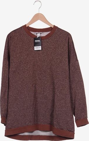 Monki Sweatshirt & Zip-Up Hoodie in L in Brown: front