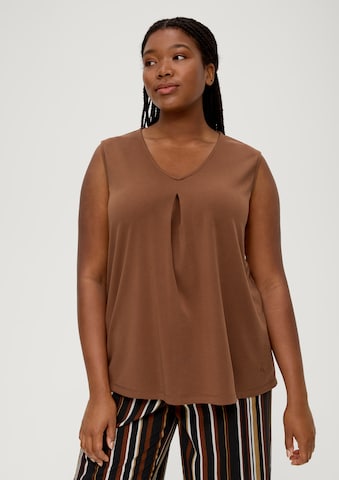 TRIANGLE Top in Brown: front