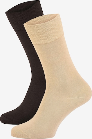 Nur Die - Calcetines ' Bambus Komfortbund ' en beige: frente