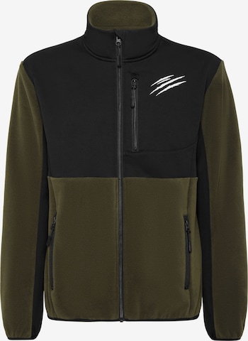 Plein Sport - Chaqueta polar en verde: frente