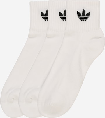 ADIDAS ORIGINALS Regular Къси чорапи в бяло: отпред