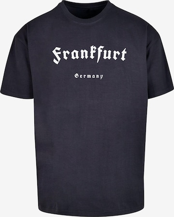 T-Shirt 'Frankfurt X' Merchcode en bleu : devant