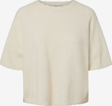 Pull-over 'PCRATH' PIECES en beige : devant