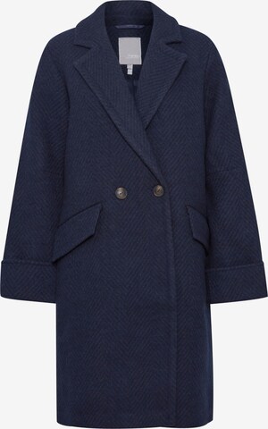 Fransa Between-Seasons Coat 'Palma Ja 1' in Blue: front