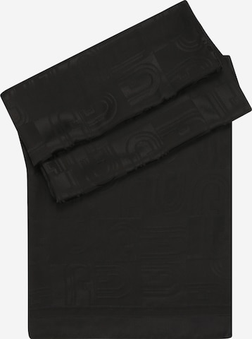 juoda FURLA Šalikas 'LOTUS': priekis