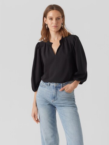 Vero Moda Tall Blouse 'OLIVIA' in Zwart: voorkant