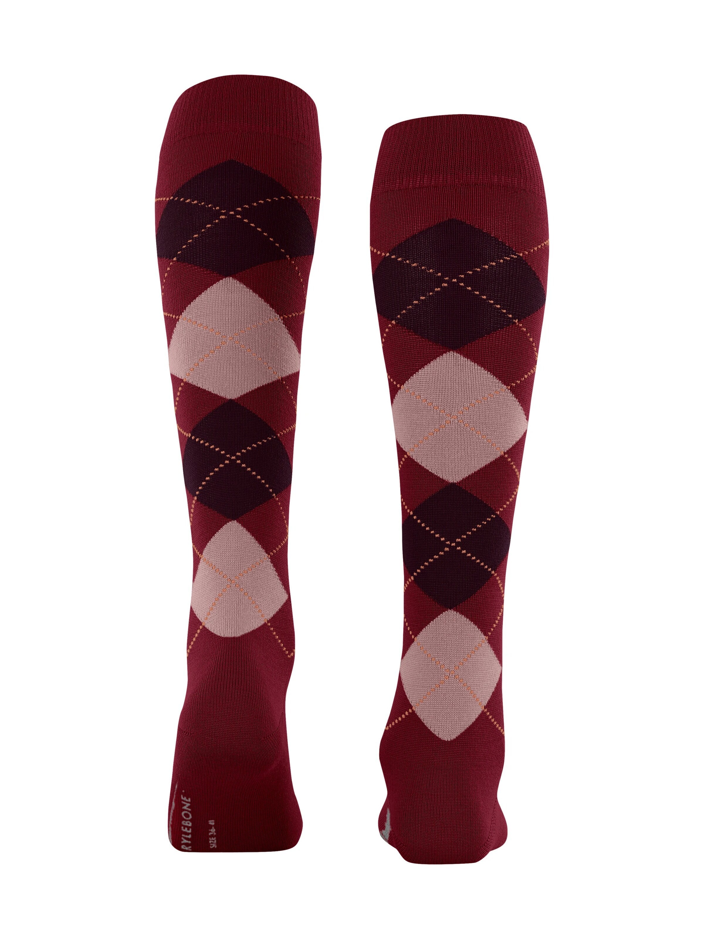 BURLINGTON Over the Knee Socks 'Marylebone' in Red