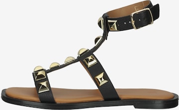 Venturini Milano Strap Sandals in Black