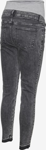 MAMALICIOUS Slimfit Jeans 'BODA' i grå