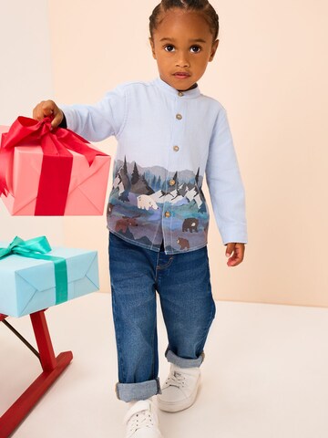 Next Regular Fit Hemd in Blau