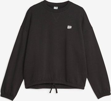 PUMA Sweatshirt 'DOWNTOWN' in Schwarz: predná strana