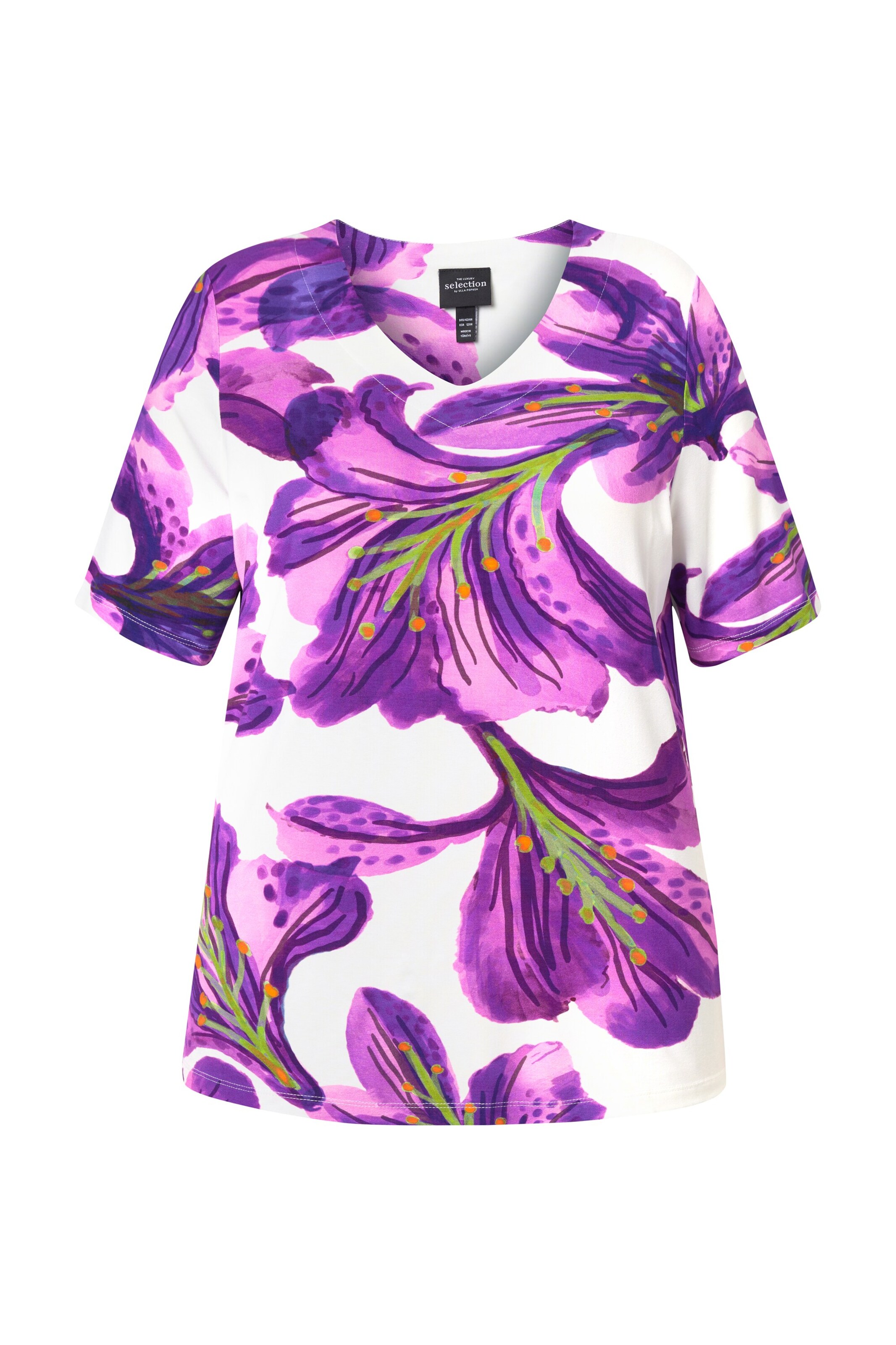 Ulla Popken Shirt in Wit: voorkant