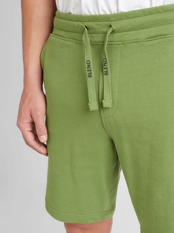 BLEND Regular Trousers in Green