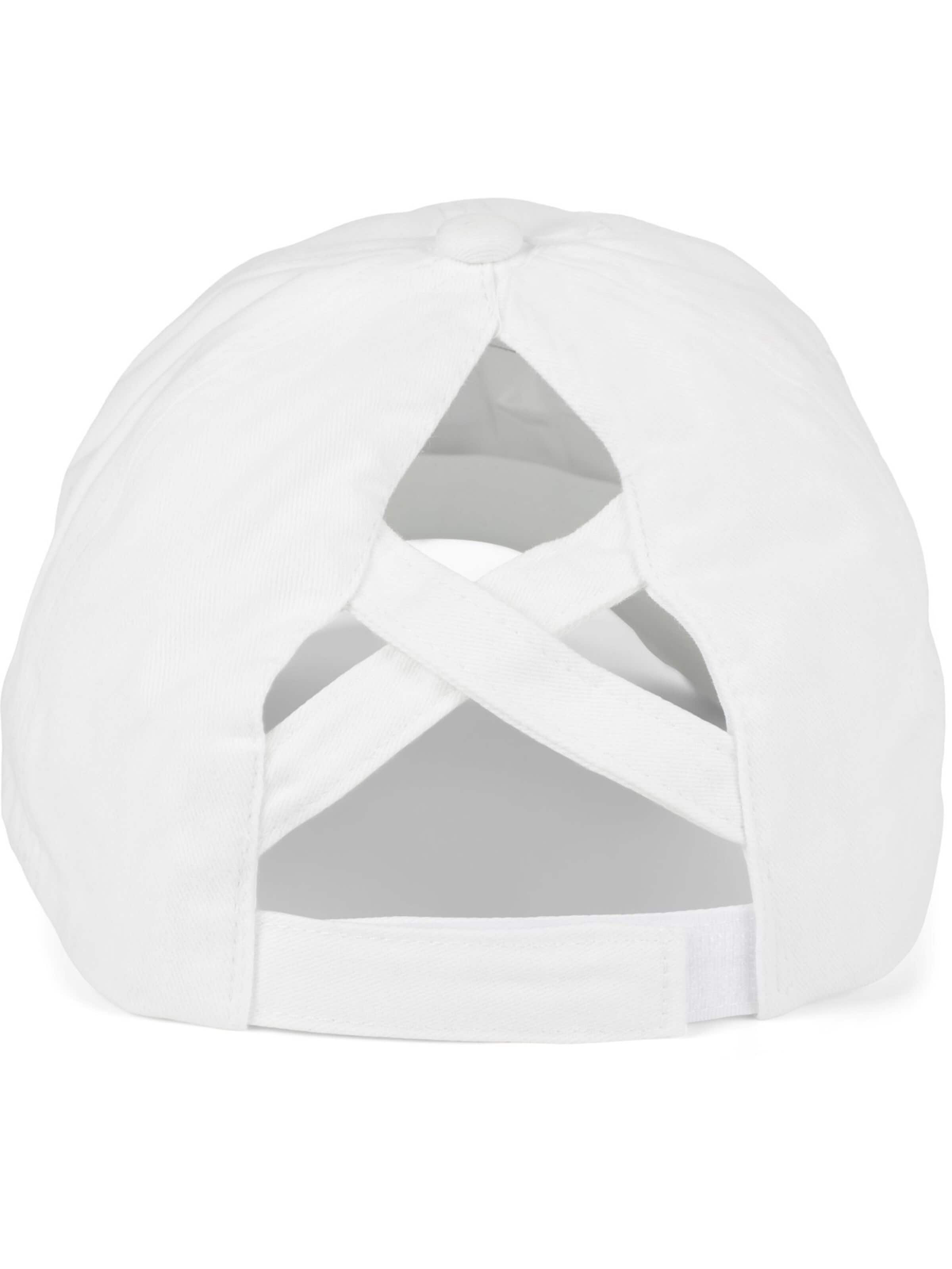 styleBREAKER Cap 'Ponytail Baseball Cap Used Look'‌‌‌‌ in Weiß