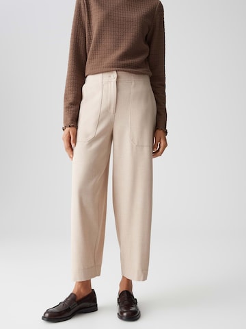 OPUS Дънки Tapered Leg Панталон 'Myha' в бежово: отпред