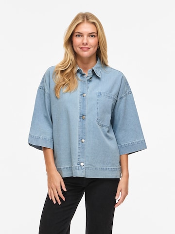 VILA Blouse 'VIElma' in Blue: front