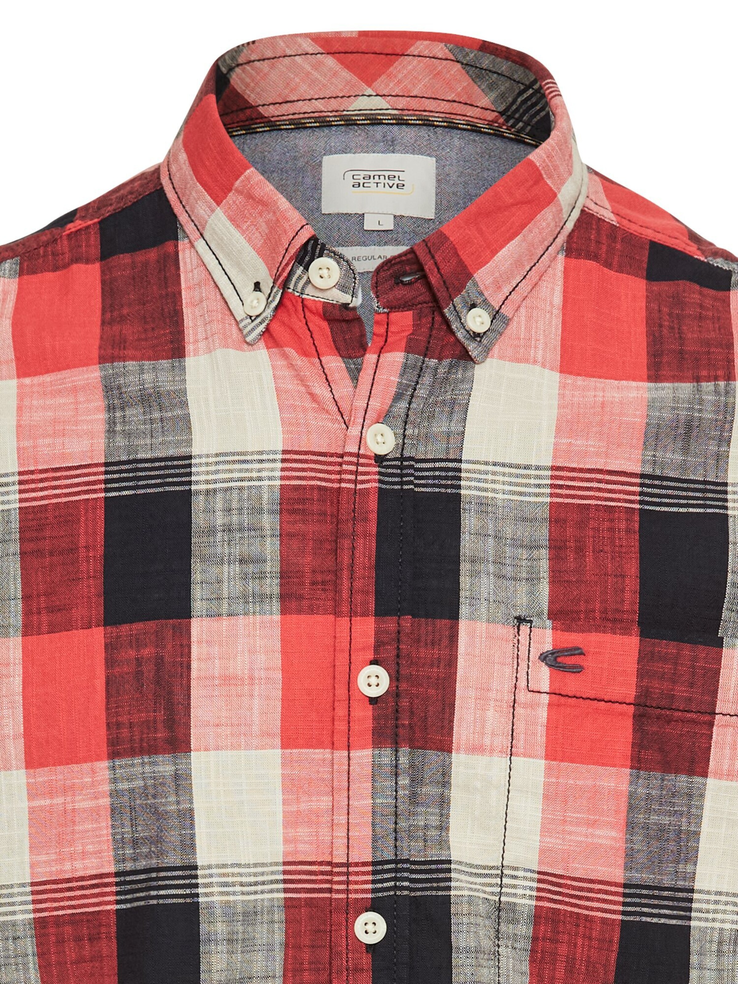 CAMEL ACTIVE Regular fit Button Up Shirt in Red