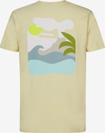 T-Shirt 'Tropicale' Petrol Industries en jaune